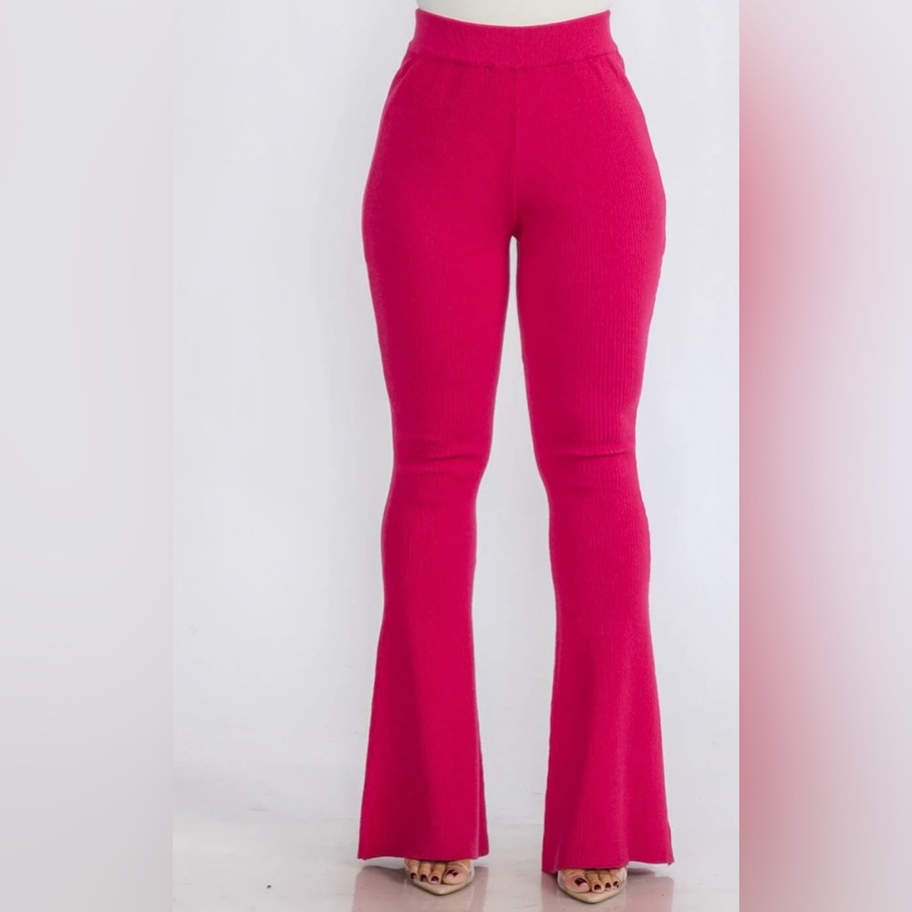 Shimmer Bell Pants - Pink